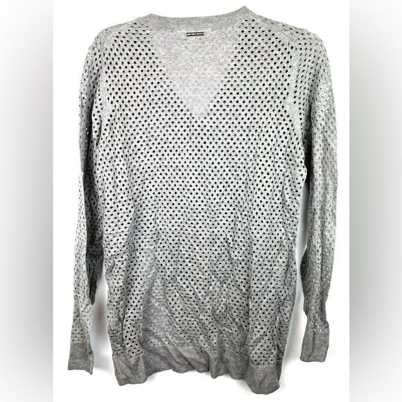 Michael Kors Women’s Grey Long Sleeve Sweater Size Medium - Picture 2 of 2